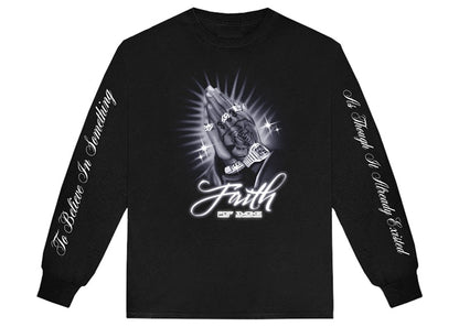 Pop Smoke To Believe In Something L/S T-shirt Black