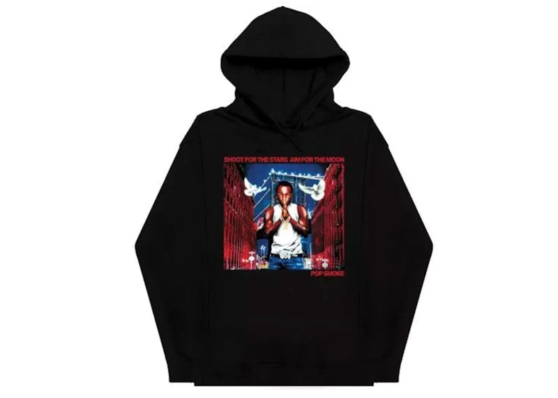 Pop Smoke x Vlone City Hoodie Black
