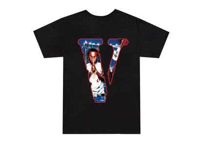 Pop Smoke x Vlone City Tee Black