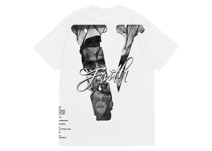 Pop Smoke x Vlone Faith King of New York T-shirt White