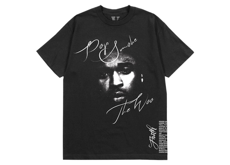 Pop Smoke x Vlone Faith T-shirt Black