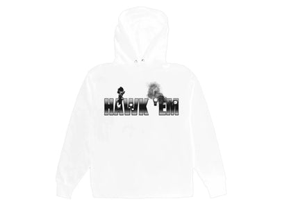 Pop Smoke x Vlone Hawk Em' Hoodie White