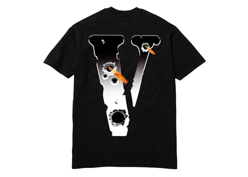 Pop Smoke x Vlone Hawk Em' Tee Black