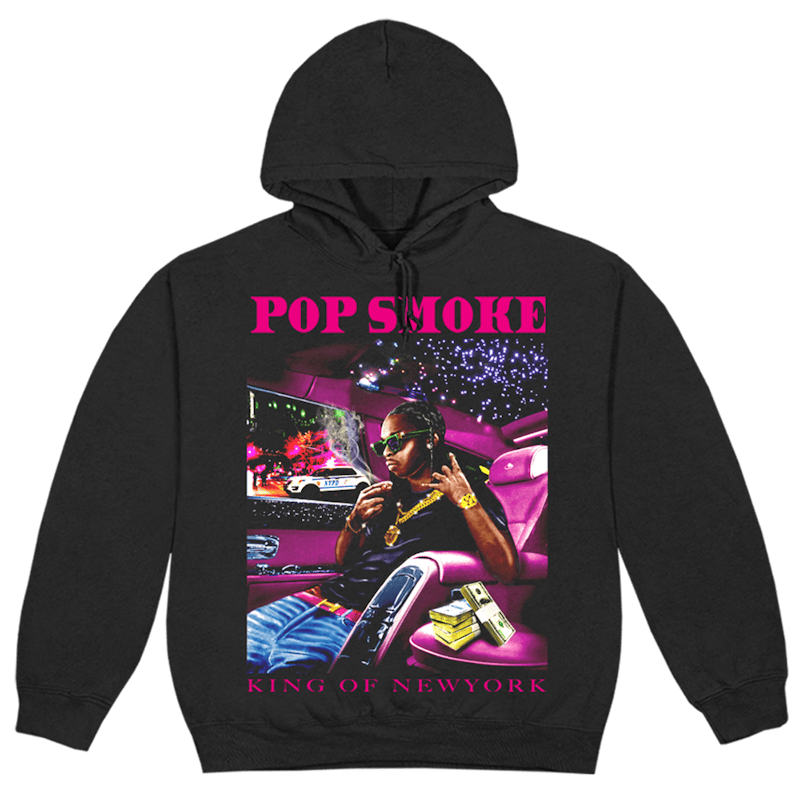 Pop Smoke x Vlone King Of NY Hoodie Black