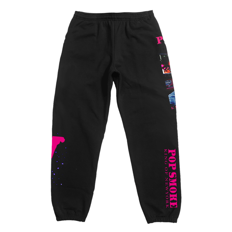 Pop Smoke x Vlone King Of NY Sweatpants Black