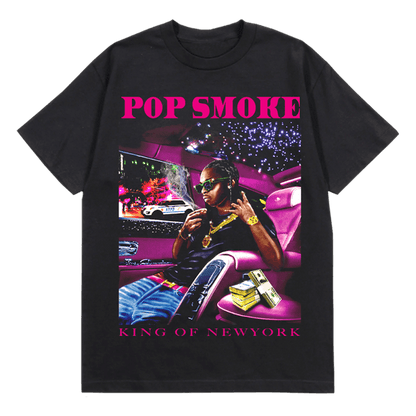 Pop Smoke x Vlone King Of NY T-shirt Black