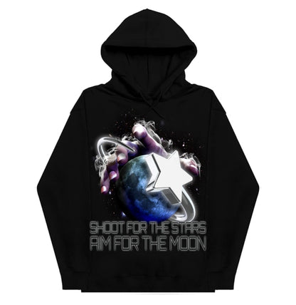 Pop Smoke x Who Decides War Infinite Reach Hoodie Black
