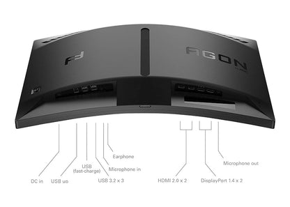 Porsche Design Agon 27 Inch Curved Gaming Monitor PD27 Black