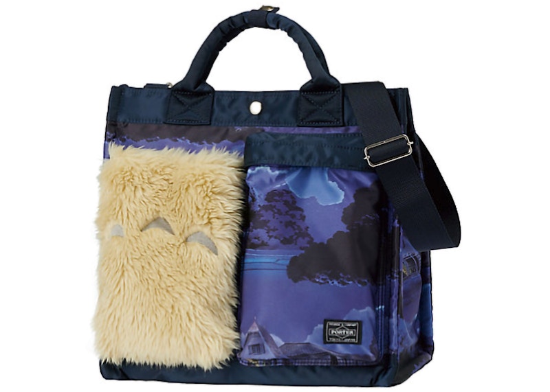 Porter x My Neighbor Totoro 2 Way Large Tote Bag Navy