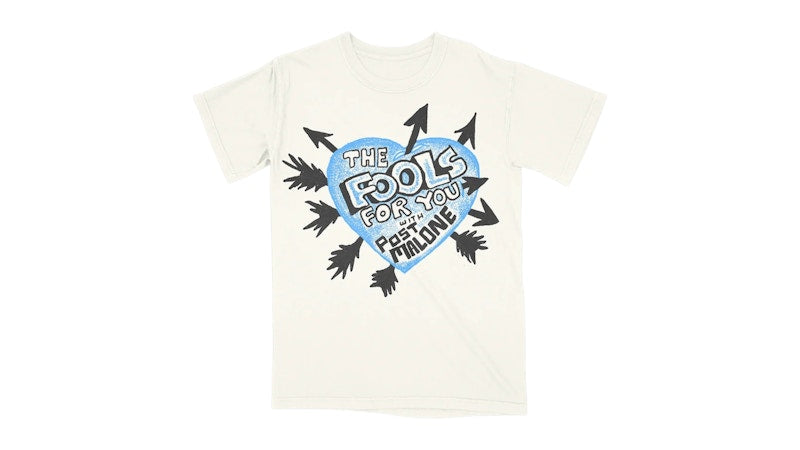 Post Malone F-1 Trillion Heart With Arrows Tee White