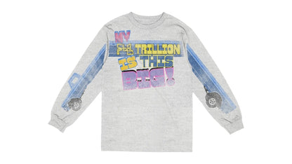 Post Malone My F-1 Trillion Is This Big L/S T-shirt Ash Heather