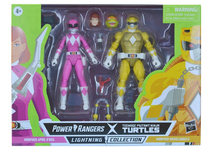 Power Rangers x Teenage Mutant Ninja Turtles Lightning Collection Morphed April O'Neil & Morphed Michelangelo Action Figures