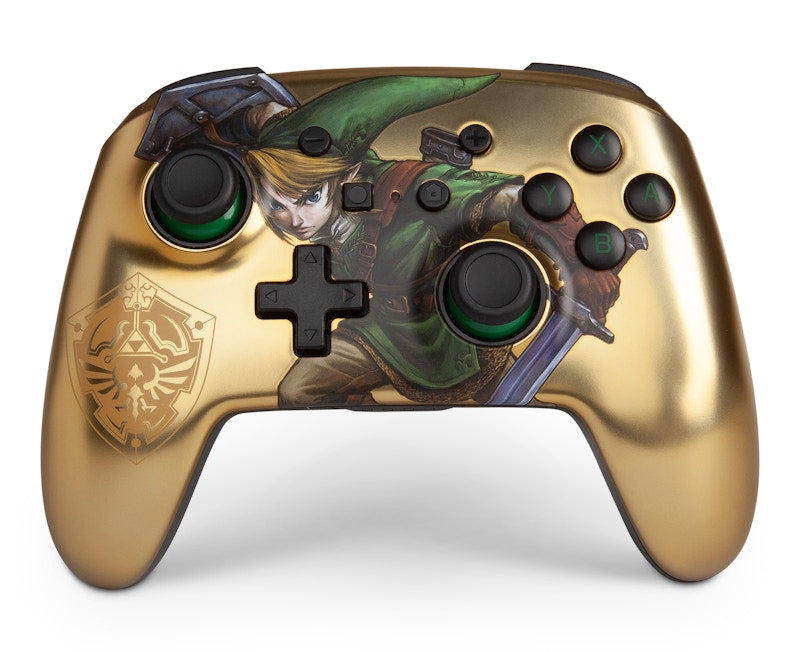 PowerA Nintendo Switch Legends of Zelda Wireless Controller Link Gold