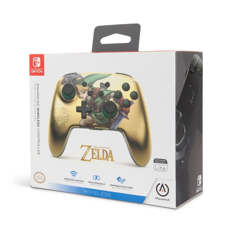 PowerA Nintendo Switch Legends of Zelda Wireless Controller Link Gold
