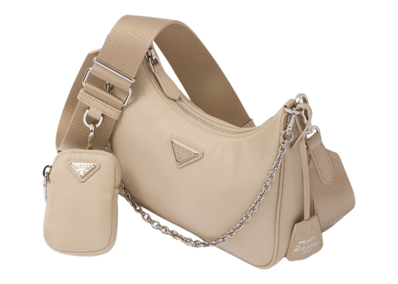 Prada 2005 Shoulder Bag Desert Beige