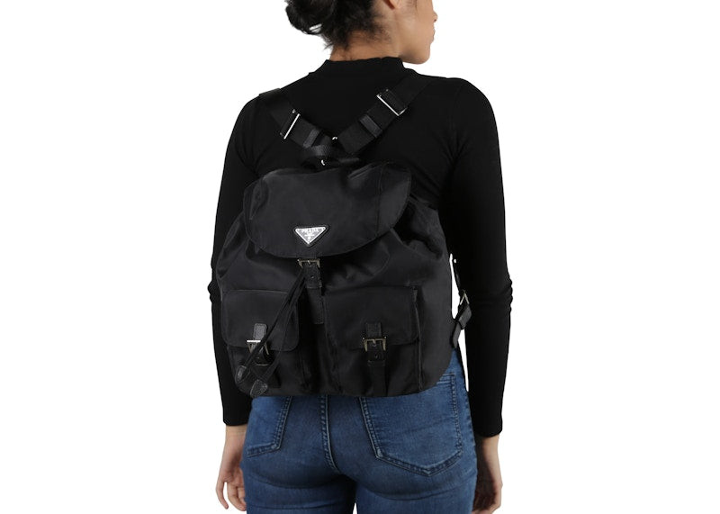 Prada Vela Backpack Nero Black