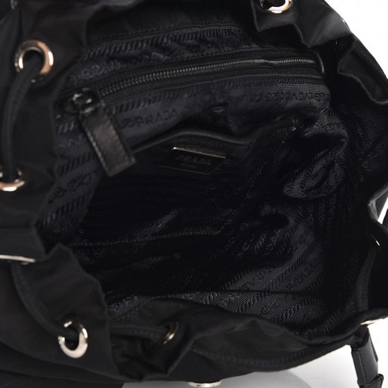 Prada Vela Backpack Nero Black