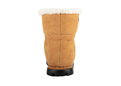 Prada Blow Shearling Boot Brown Leather