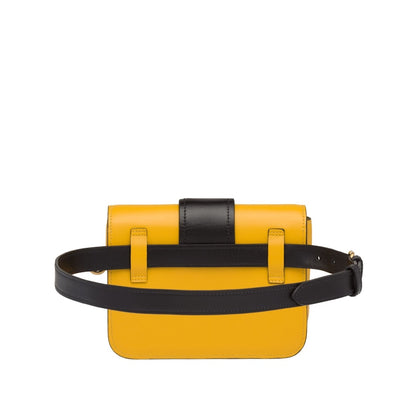 Prada Cahier Belt Bag Yellow
