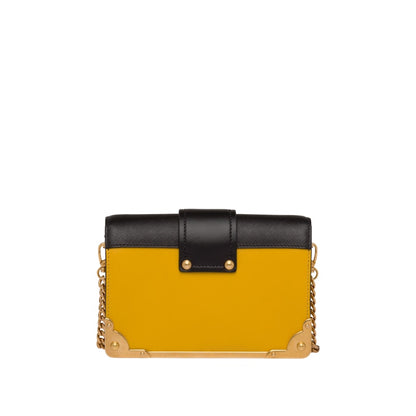 Prada Cahier Chain Yellow