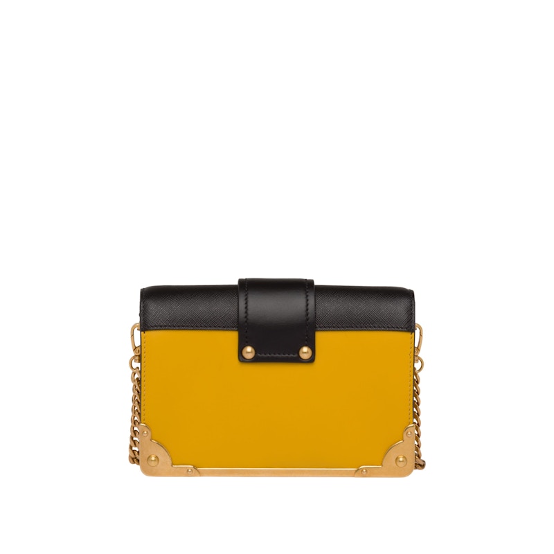 Prada Cahier Chain Yellow