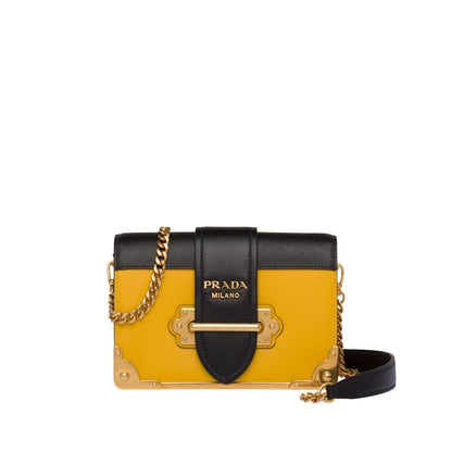 Prada Cahier Chain Yellow