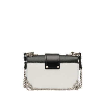 Prada Cahier Crystal Chain White