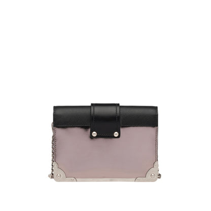 Prada Cahier Metallic Chain Light Pink