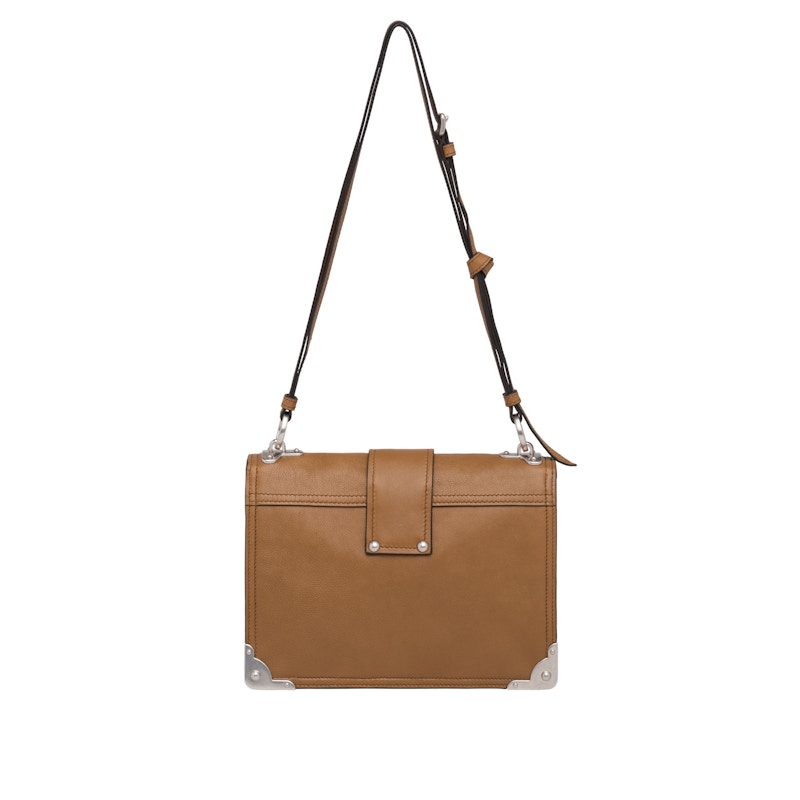 Prada Cahier Silver Brown