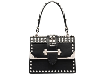 Prada Cahier Studded Black