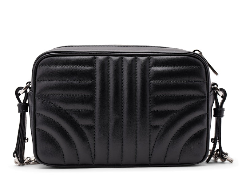 Prada Camera Shoulder Quilted Leather Black