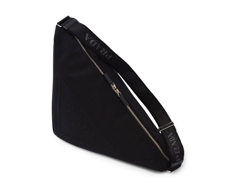 Prada Canvas Triangle Bag Black