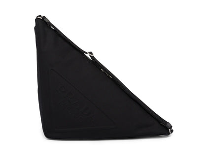 Prada Canvas Triangle Bag Black
