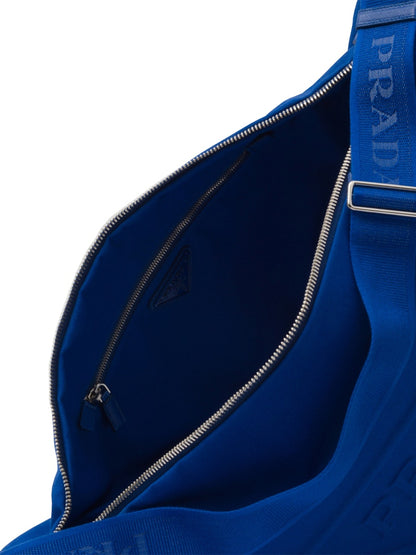 Prada Canvas Triangle Bag Cobalt Blue