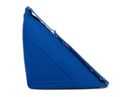 Prada Canvas Triangle Bag Cobalt Blue