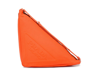 Prada Canvas Triangle Bag Orange