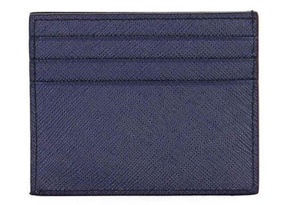 Prada Card Case (6 Card Slot) Saffiano Leather Baltico Blue