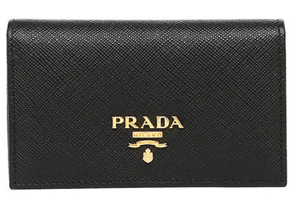 Prada Card Case Saffiano Leather Nero