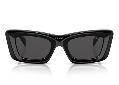 Prada Cat Eye Sunglasses Black/Dark Grey (SPR 13Z 1AB-5S0)