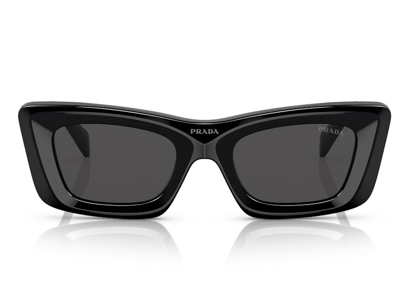 Prada Cat Eye Sunglasses Black/Dark Grey (SPR 13Z 1AB-5S0)