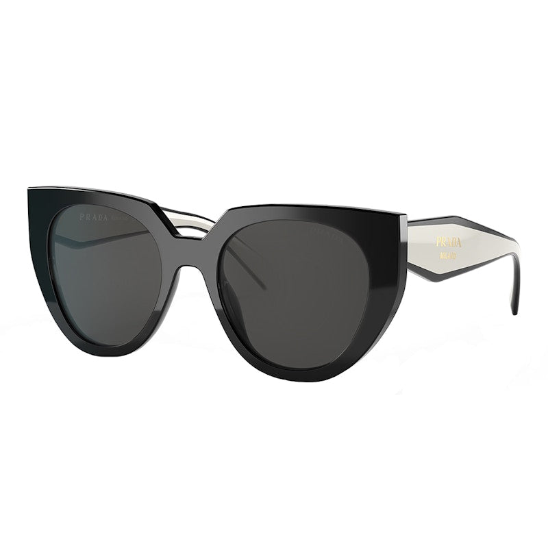 Prada Cat-Eye Sunglasses Black/Talc (PR_14WS_09Q5S0_52mm)