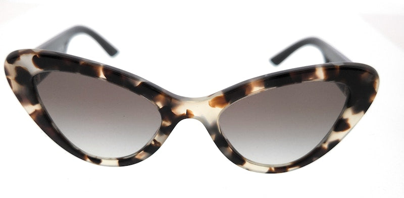 Prada Cat Eye Sunglasses Talc Havana/Grey Gradient (0PR 13YS UAO0A752)