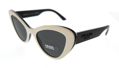 Prada Cat Eye Sunglasses White Black/Black (0PR 13YS 10A5S0)