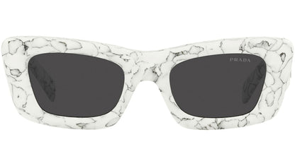 Prada Cat Eye Sunglasses White Marble (PR13ZS-17D5S0-50)