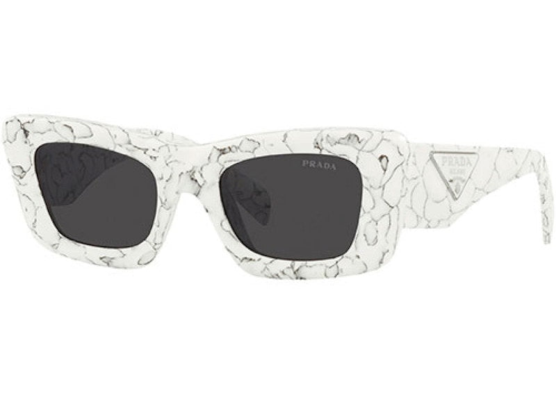 Prada Cat Eye Sunglasses White Marble (PR13ZS-17D5S0-50)