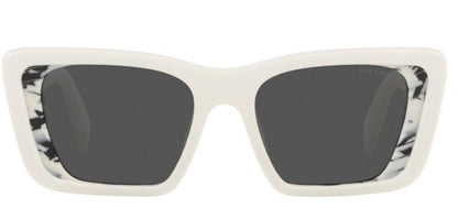 Prada Cat Eye Sunglasses White (PR08YS-02V5S0-51)
