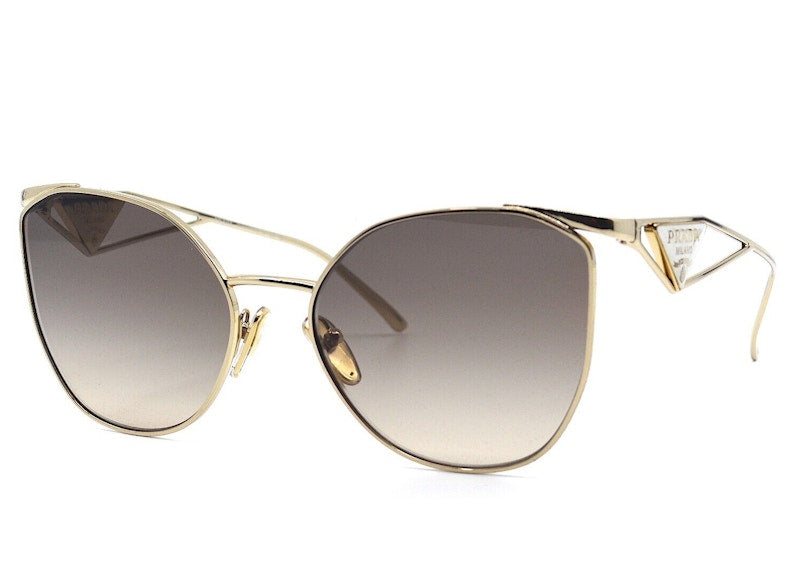 Prada Cateye Sunglasses Gold (PR50ZS-ZVN3D0-59)