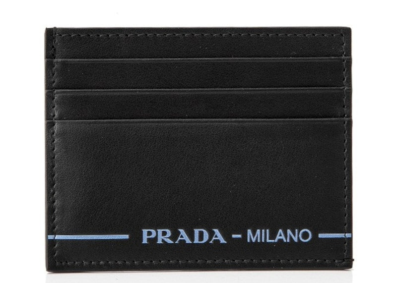 Prada City Sport Card Holder Black/Light Blue