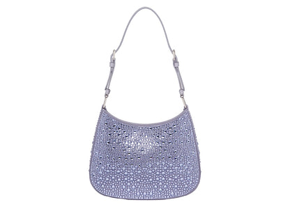 Prada Cleo Satin Bag With Appliques Wisteria