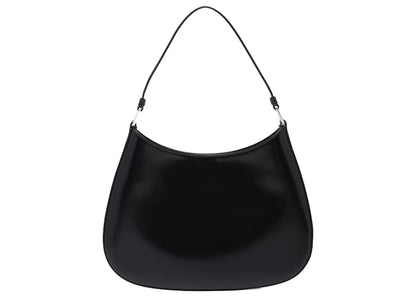 Prada Cleo Shoulder Bag Brushed Leather Black